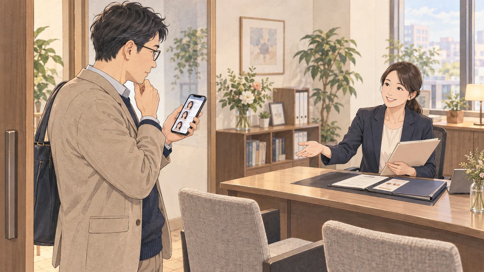 マッチングアプリと結婚相談所の違いは自分で探すか紹介してもらうか
