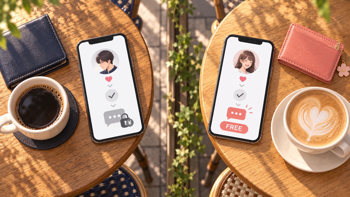 【男女別】マッチングアプリは無料でどこまで使える？