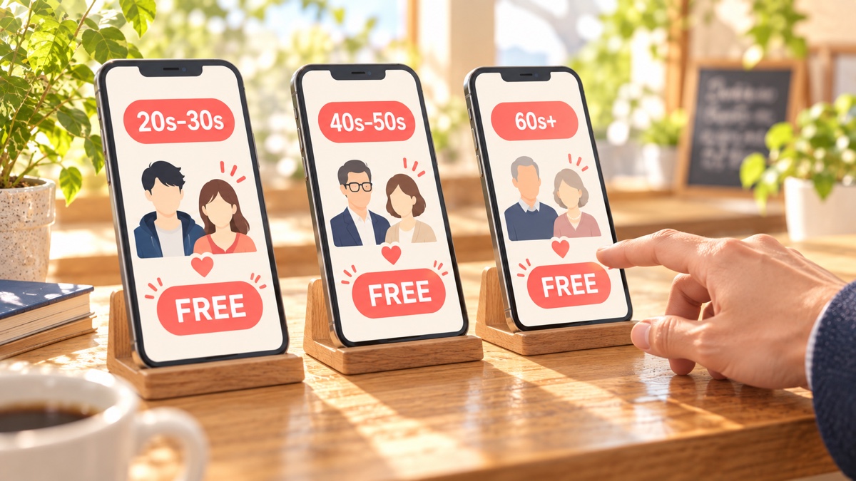 年代別｜無料で使いやすいマッチングアプリ