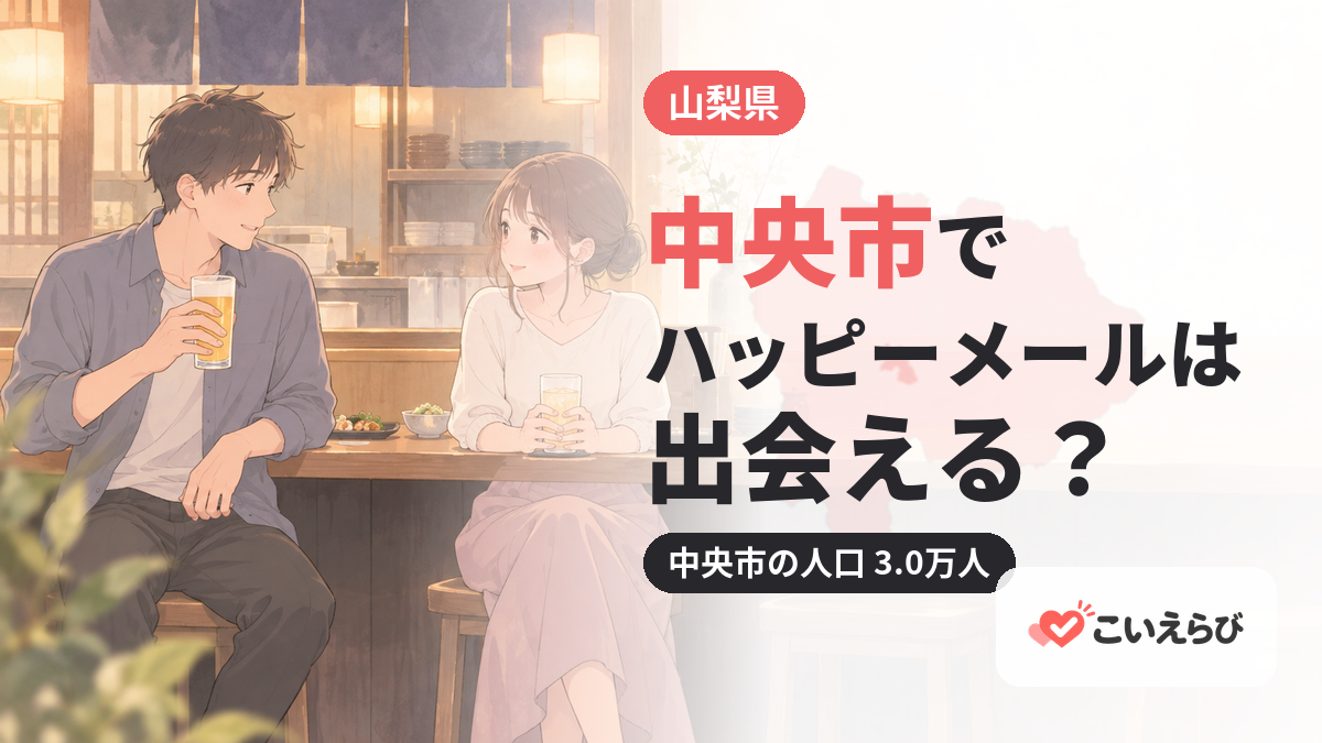 中央市でハッピーメールは出会える？