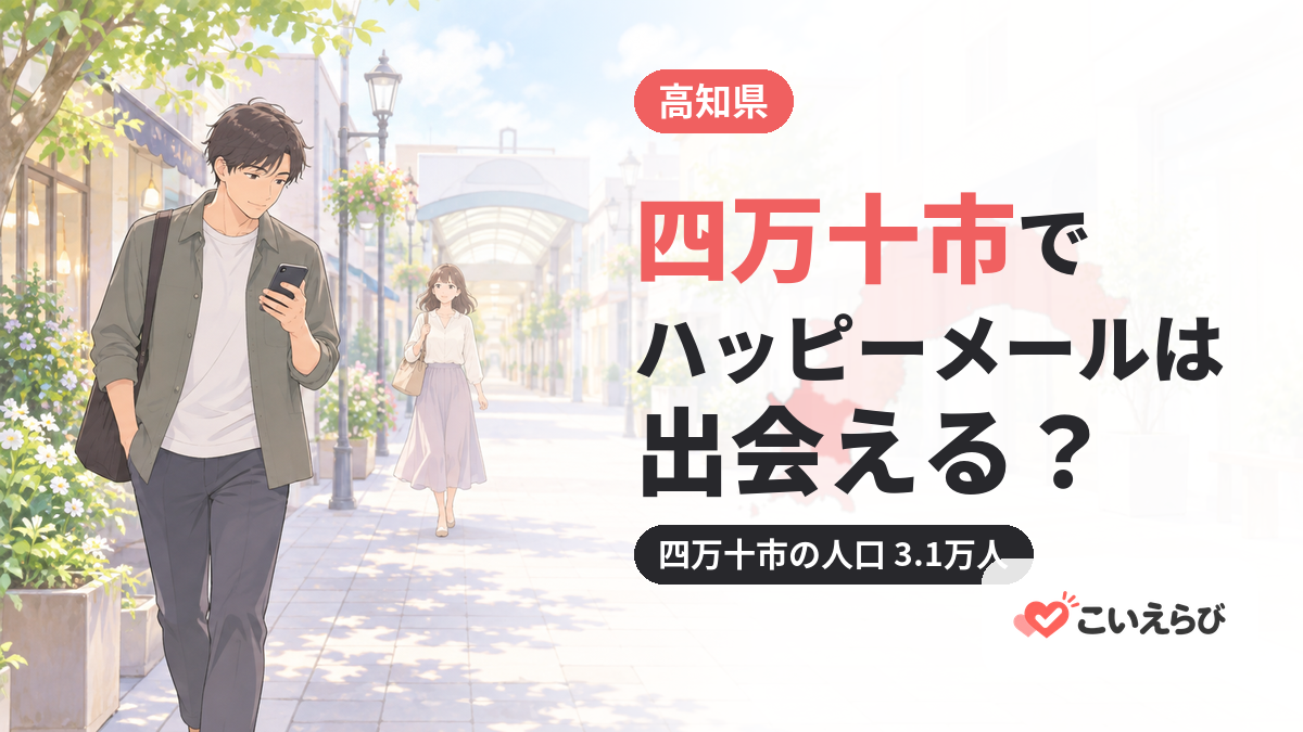 四万十市でハッピーメールは出会える？