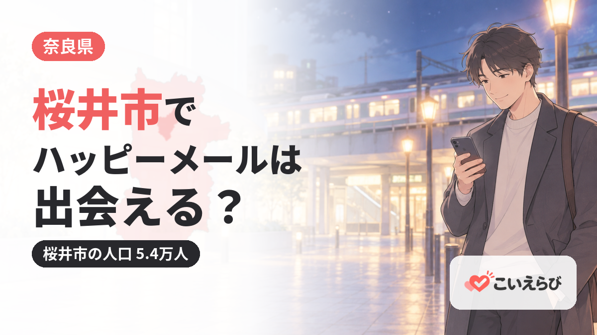 桜井市でハッピーメールは出会える？