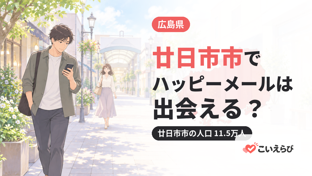 廿日市市でハッピーメールは出会える？