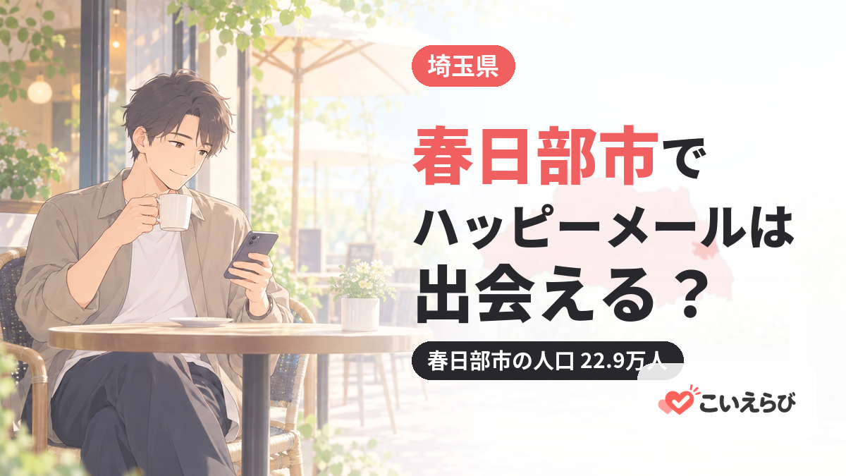 春日部市でハッピーメールは出会える？