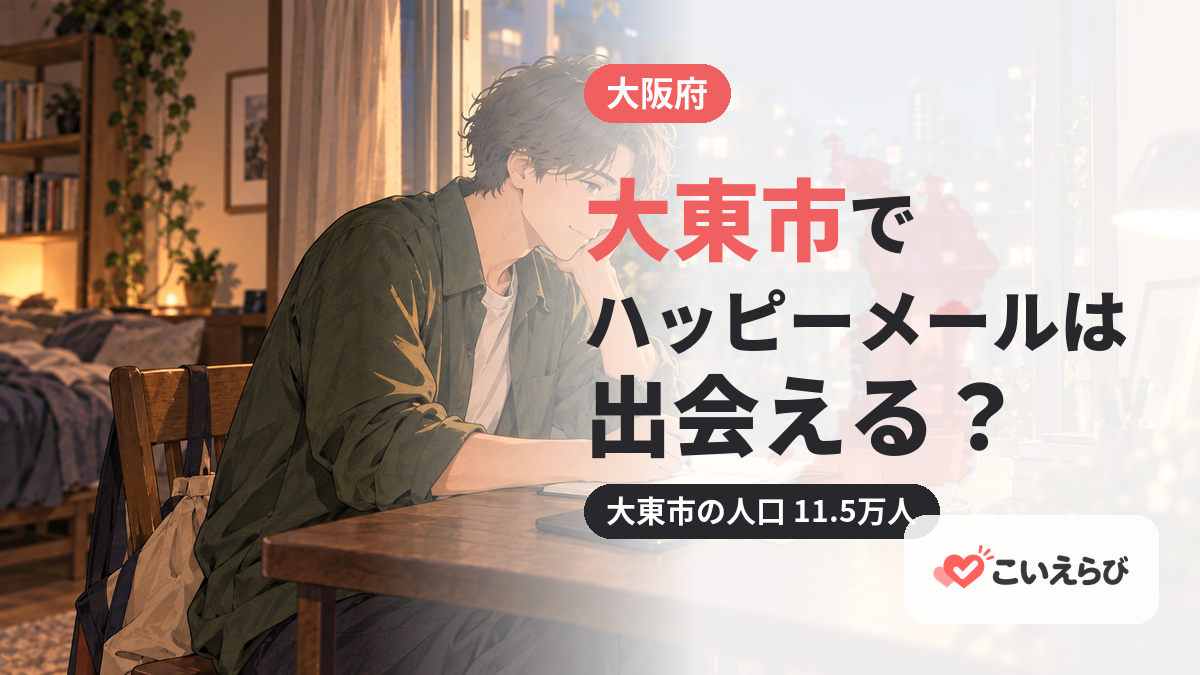 大東市でハッピーメールは出会える？