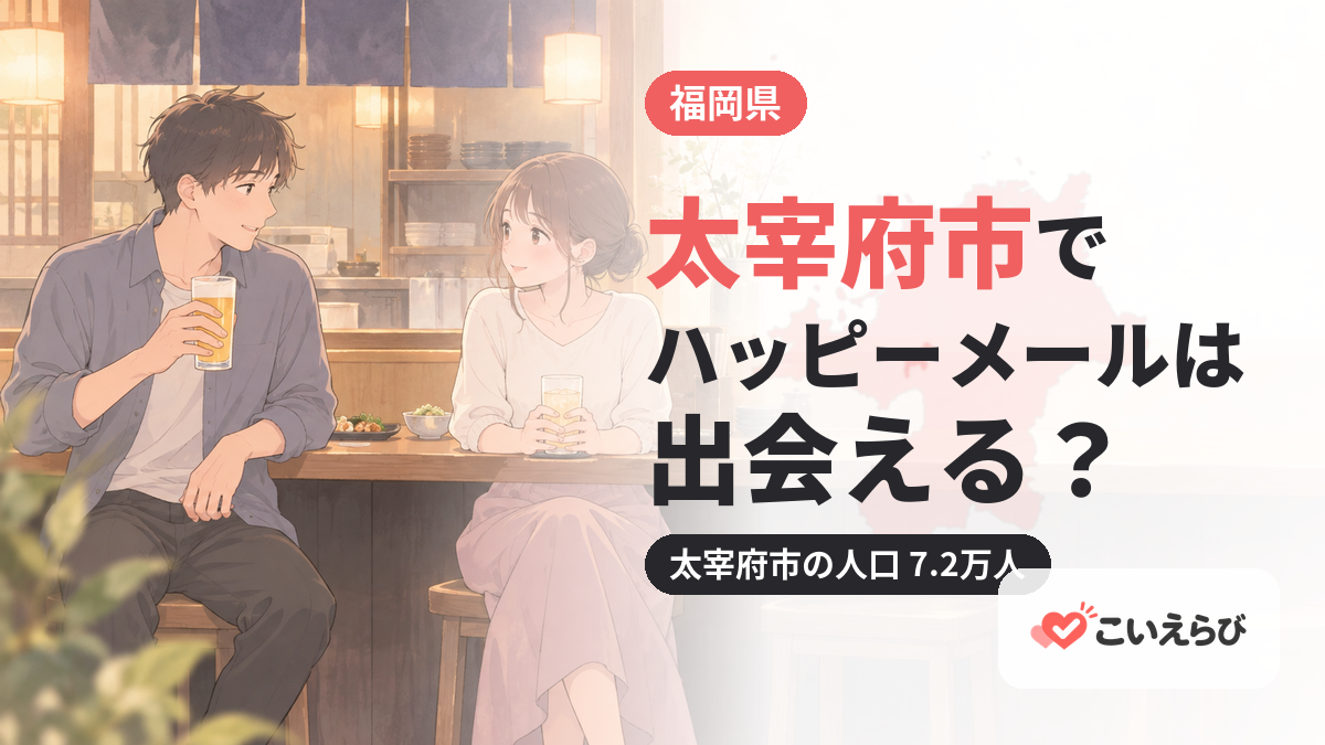 太宰府市でハッピーメールは出会える？