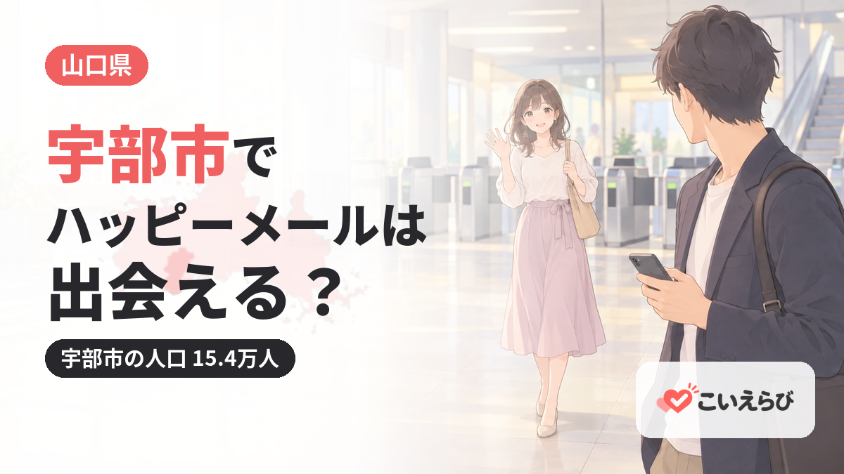 宇部市でハッピーメールは出会える？