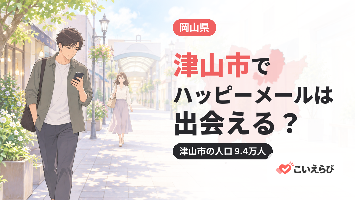 津山市でハッピーメールは出会える？