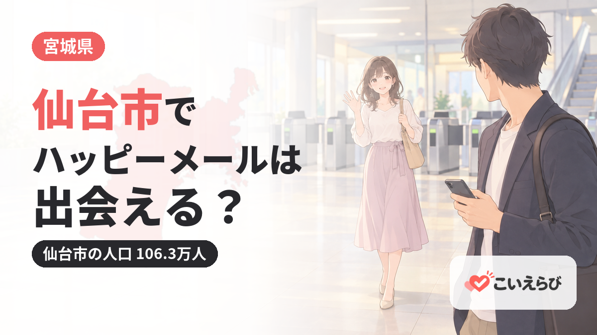 仙台市でハッピーメールは出会える？