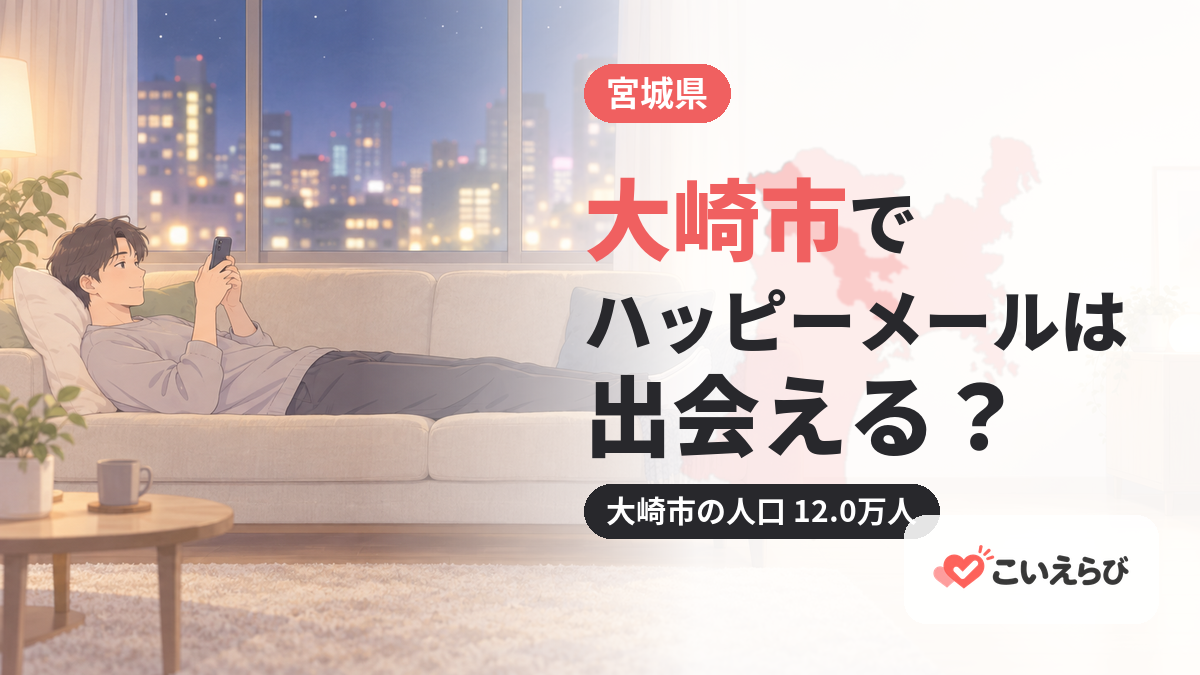 大崎市でハッピーメールは出会える？