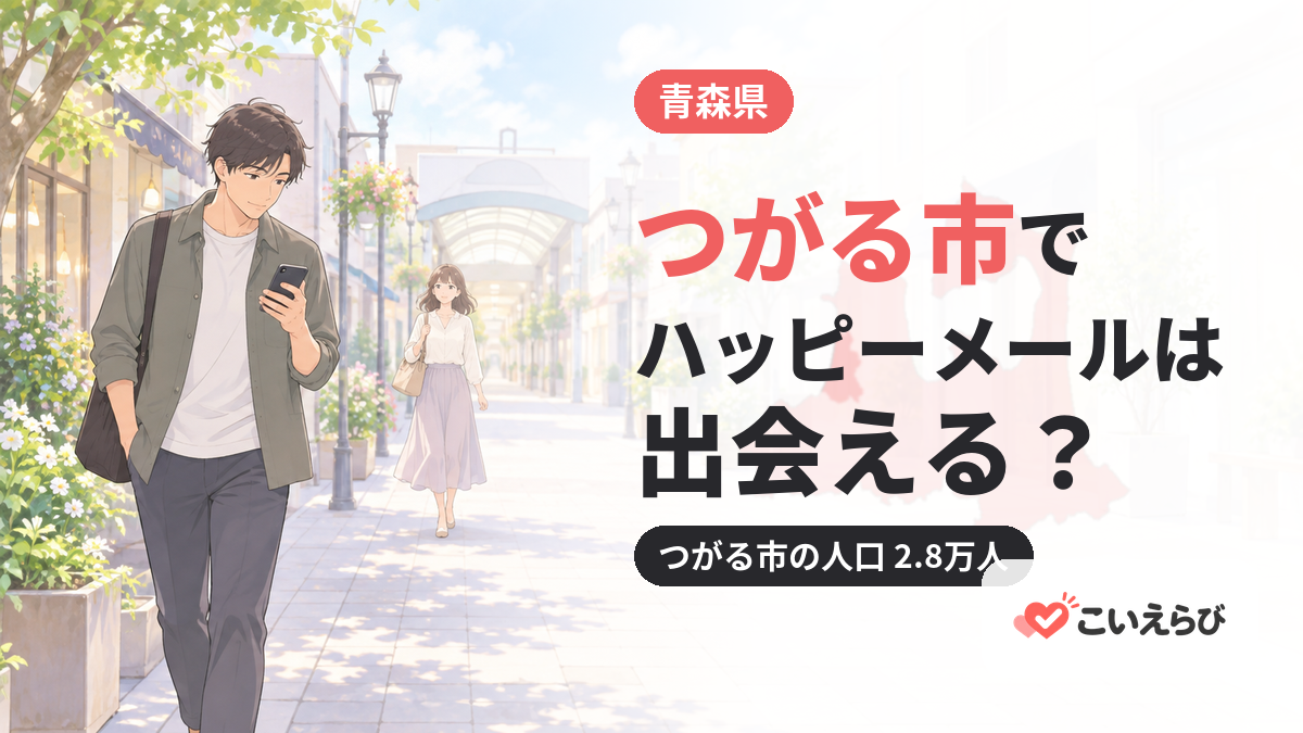 つがる市でハッピーメールは出会える？